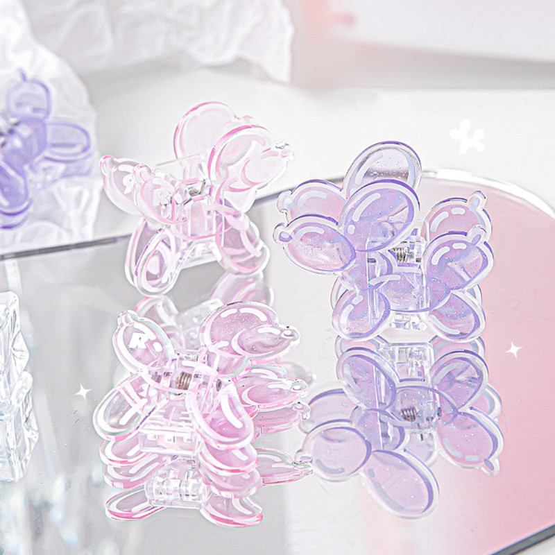 Mr. Paper 4 Design Ακρυλικό κλιπ Πρακτική διαφανής κόλλα που στάζει πεταλούδα σχήματος πεταλούδα Πολυλειτουργική κορεάτικη γραφική ύλη