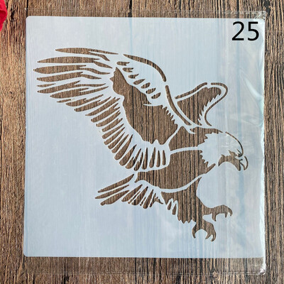 20 *20 cm merikilpkonnad DIY mandala vorm šabloonide värvimiseks templiga fotoalbum reljeefne paberkaart puidule, kangale, seinale