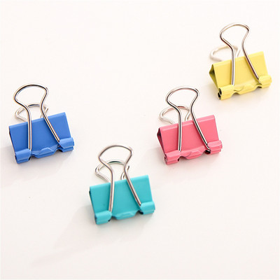 4 vnt Deli 25 mm spalvoto metalo segtuvų segtukai maži įrišimo žymės Biuro reikmenys mokinių knygų aplankams namų dekoravimo įrankis