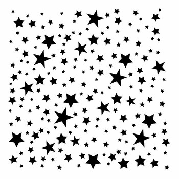 1 брой Бяла блестяща звезда Шаблон за многократна употреба Аерограф Рисуване Изкуство Направи си сам Шаблон за рисуване Начало Декор Скрап Книга Албум Изработка