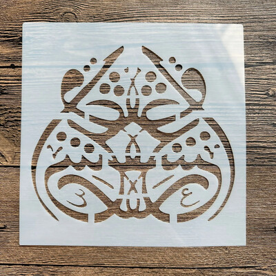 20 *20 cm Arab iszlám DIY mandala forma sablonok festéséhez pecsétes fotóalbum dombornyomott papírkártya fára, szövetre, falra