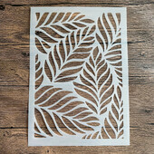 A4 29 *21cm DIY Stencils Falfestmény Scrapbook Színező Dombornyomó Album Dekoratív Papír Kártyasablon, Fali Mandala levél