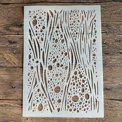 A4 29 *21cm DIY Stencils Falfestmény Scrapbook Színező Dombornyomó Album Dekoratív Papír Kártyasablon, Fali Mandala levél