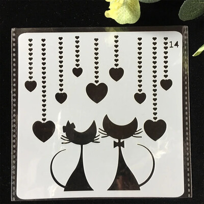 Πρότυπο διακοσμητικής κάρτας άλμπουμ 5" Νέο Vintage ρολόι DIY Layering Στένσιλ ζωγραφικής τοίχου