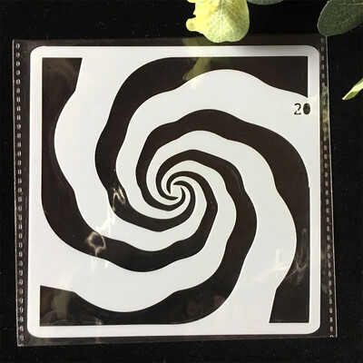 Πρότυπο διακοσμητικής κάρτας άλμπουμ 5" Νέο Vintage ρολόι DIY Layering Στένσιλ ζωγραφικής τοίχου