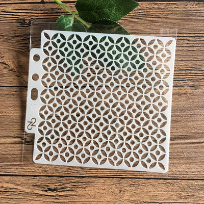 13*13 cm DIY sablonok Festmény Scrapbook Színező Dombornyomó Album Dekoratív Papír Kártyasablon