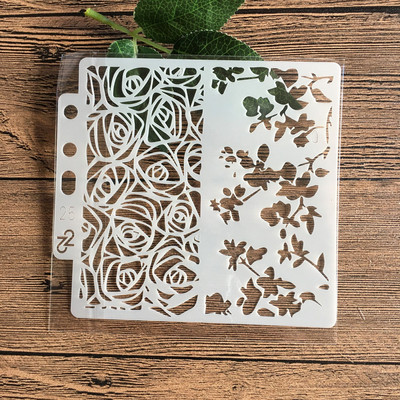13*13 cm DIY sablonok Festmény Scrapbook Színező Dombornyomó Album Dekoratív Papír Kártyasablon