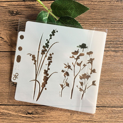 13*13 cm DIY sablonok Festmény Scrapbook Színező Dombornyomó Album Dekoratív Papír Kártyasablon