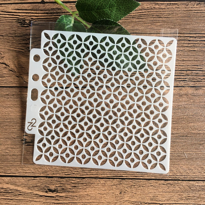 13*13 cm DIY sablonok Festmény Scrapbook Színező Dombornyomó Album Dekoratív Papír Kártyasablon