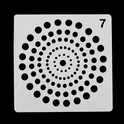 Üreges kerek mandala segédsablonok falfestéshez Scrapbooking bélyegalbum dekor dombornyomott papír kártya sablon