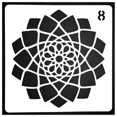 Üreges kerek mandala segédsablonok falfestéshez Scrapbooking bélyegalbum dekor dombornyomott papír kártya sablon