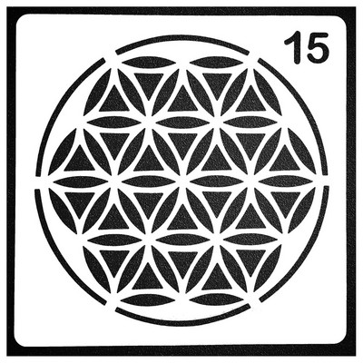 Üreges kerek mandala segédsablonok falfestéshez Scrapbooking bélyegalbum dekor dombornyomott papír kártya sablon