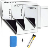 3 броя Хладилник Календар Магнитни стикери за бяла дъска за сухо изтриване за хладилник Лесни за използване, с устойчива на петна технология,