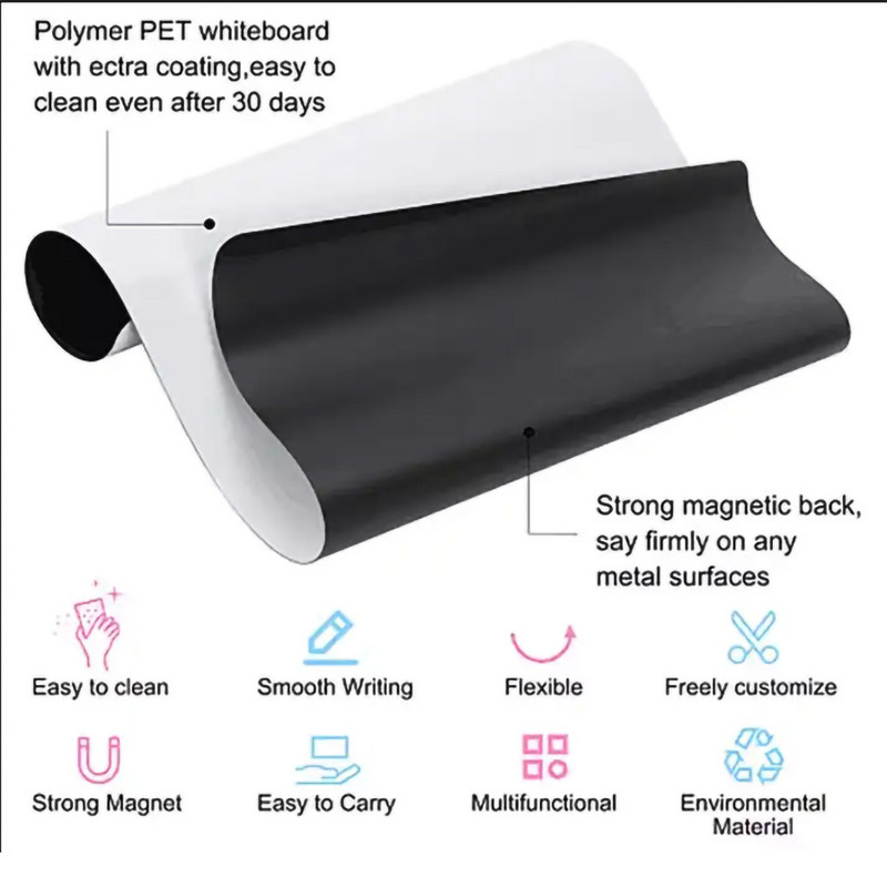 3 броя Хладилник Календар Магнитни стикери за бяла дъска за сухо изтриване за хладилник Лесни за използване, с устойчива на петна технология,