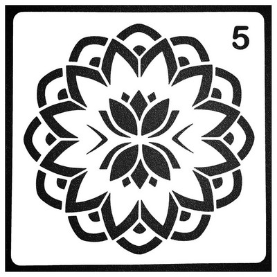 Seinte maalimiseks Scrapbooking templialbumi sisekujundus reljeefpaberiga kaardimall Mandala kihistamise abišabloonid