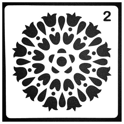 Seinte maalimiseks Scrapbooking templialbumi sisekujundus reljeefpaberiga kaardimall Mandala kihistamise abišabloonid