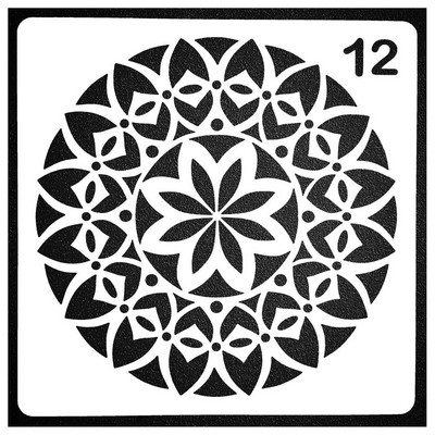 Seinte maalimiseks Scrapbooking templialbumi sisekujundus reljeefpaberiga kaardimall Mandala kihistamise abišabloonid