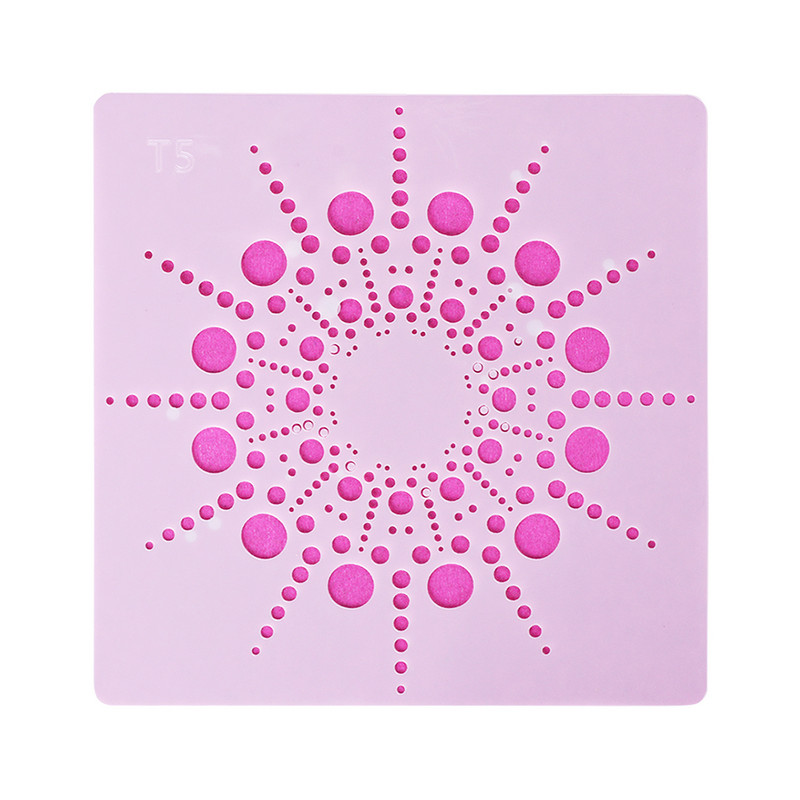 Falfestéshez Scrapbooking Bélyegalbum Dekor Dombornyomás Papír Kártyasablon Mandala Kiegészítő Rétegező Sablonok