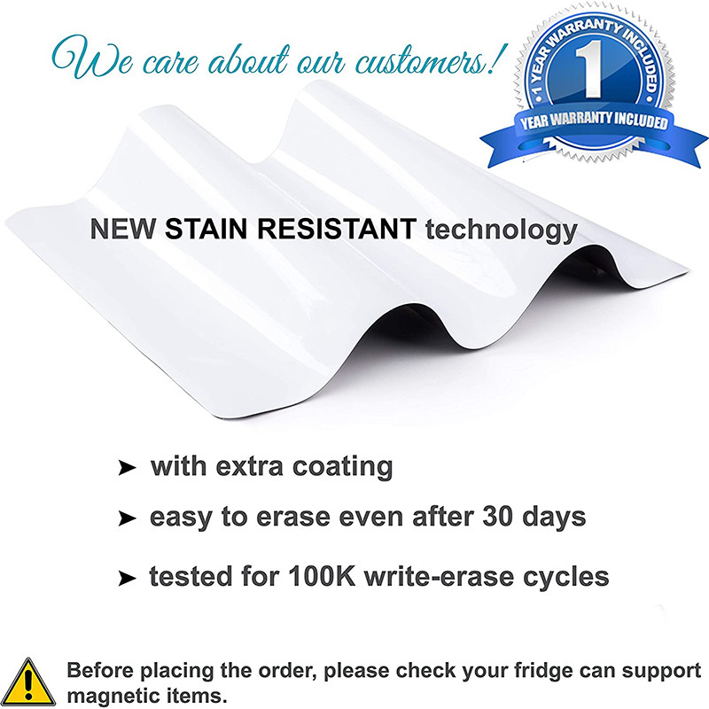 A3 размер Сухо изтриване Магнитен месечен седмичен календар Хладилник Маркери Бяла дъска, Изтриваем хладилник Ежедневна бележка, Списък със задачи