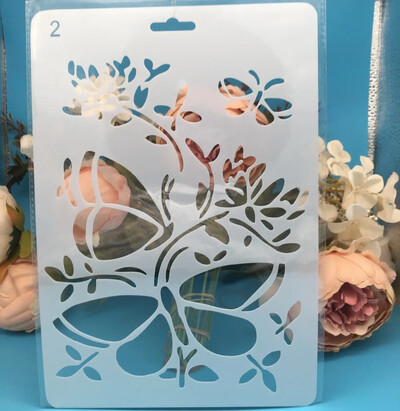 1db 20x14cm téglalap keret Barkácsolás Rétegező Sablonok Falfestés Scrapbook Színező Dombornyomó Album Dekoratív Kártyasablon