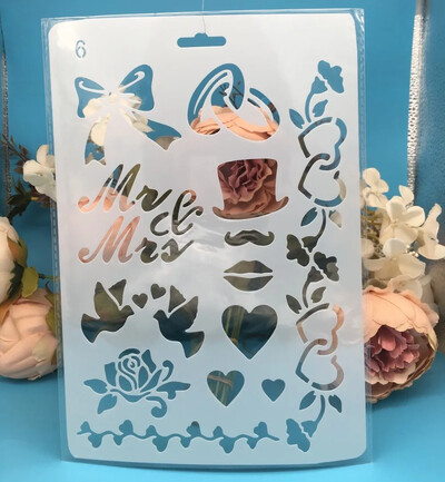 1db 20x14cm téglalap keret Barkácsolás Rétegező Sablonok Falfestés Scrapbook Színező Dombornyomó Album Dekoratív Kártyasablon