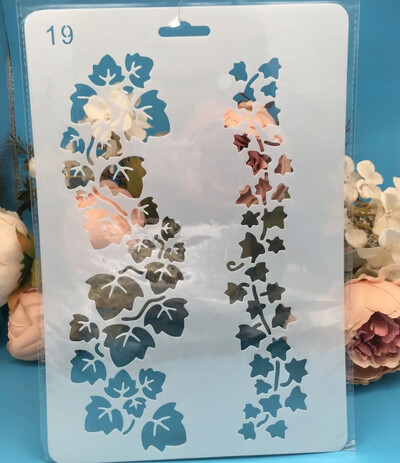 1db 20x14cm téglalap keret Barkácsolás Rétegező Sablonok Falfestés Scrapbook Színező Dombornyomó Album Dekoratív Kártyasablon