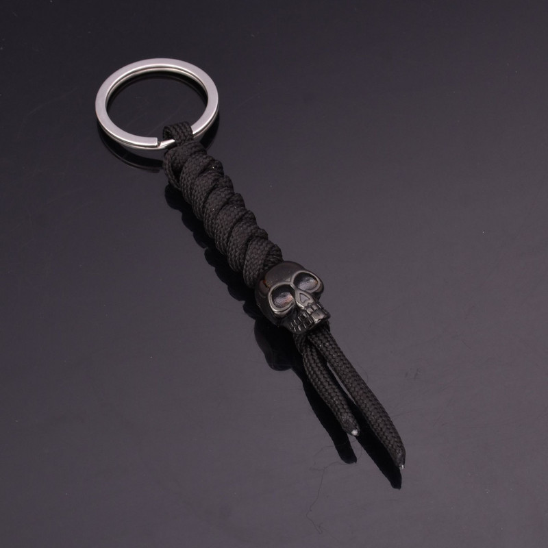 Weave  пънк череп нож мъниста чадър въже ръчно изработен паракорд мънисто Направи си сам висулка
