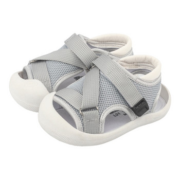 Бебешки сандали Летни дишащи въздушни мрежести унисекс детски ежедневни обувки Противоплъзгащи се меки подметки