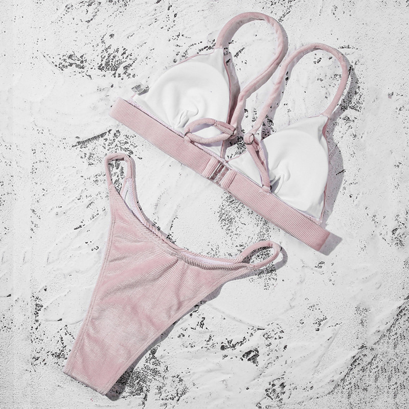 ZTVitality szexi fürdőruhák női bikinik Push Up bikini 2020 új érkezés tömör, párnázott pántokkal, alacsony derékú fürdőruha brazil biquini