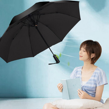 Φορητή ομπρέλα ανεμιστήρα Επαναφορτιζόμενη 3 σε 1 ομπρέλα αντηλιακής ομπρέλας ανεμιστήρα ομίχλης Uv Blocking Μείνετε προστατευμένοι με αυτό το καλοκαιρινό σκίαστρο
