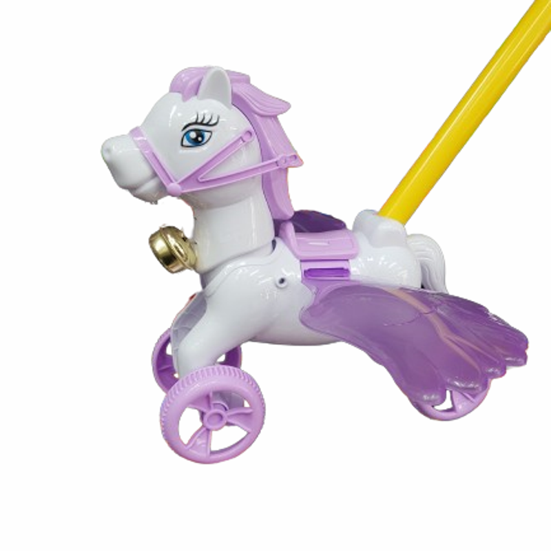 Играчка конче, За бутане, Пластмасова, Бял