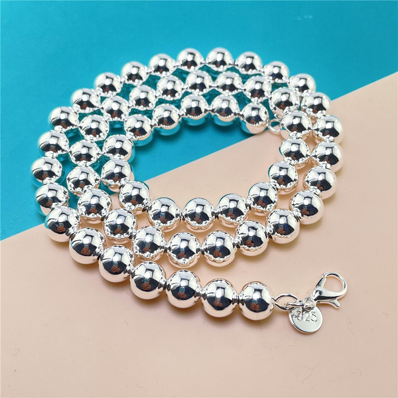 6MM 8MM 10MM Ogrlica od budističkih perli Lanac Ogrlica za žene Fini nakit