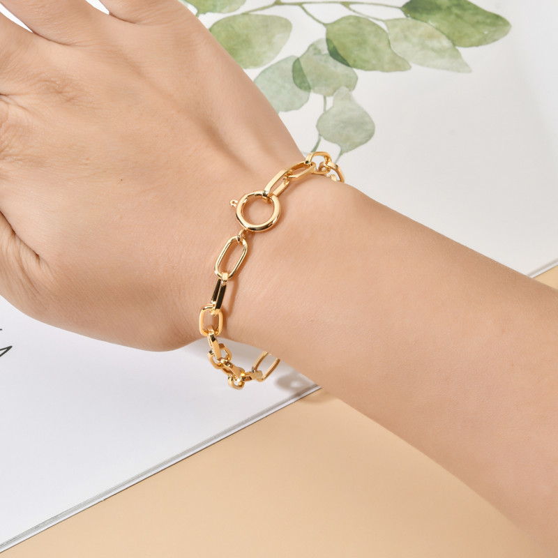 ZMZY Висококачествени гривни за мъже, жени позлатени пънк верижни гривни на ръката Бижута Подаръци Тенденция