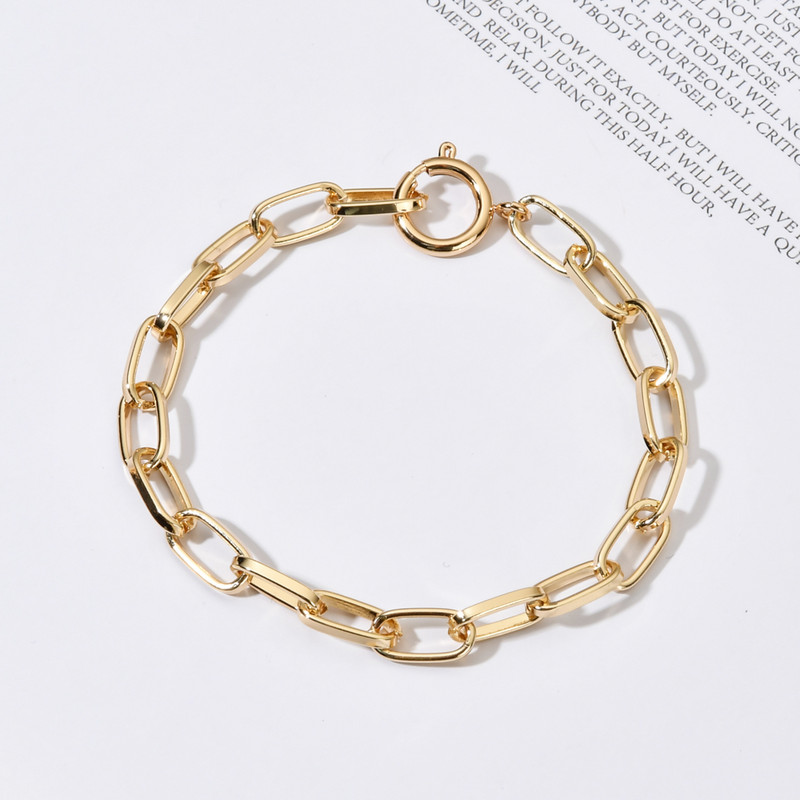 ZMZY Висококачествени гривни за мъже, жени позлатени пънк верижни гривни на ръката Бижута Подаръци Тенденция