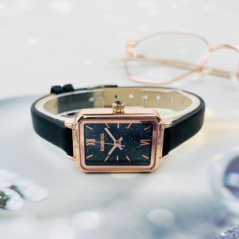 Koreai stílusú temperamentum csillagos ég női karóra középiskolás diák stílusú univerzális kvarc óra csillagos ég női vízálló karóra