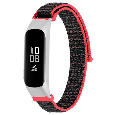 Tschick Alkalmas Samsung Galaxy Fit 2 szövött nylon hurkos SM-R220 nylon tépőzáras szíjhoz