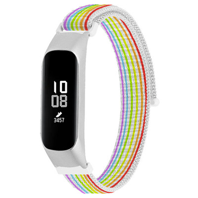 Tschick Alkalmas Samsung Galaxy Fit 2 szövött nylon hurkos SM-R220 nylon tépőzáras szíjhoz