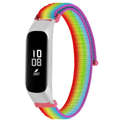 Tschick Alkalmas Samsung Galaxy Fit 2 szövött nylon hurkos SM-R220 nylon tépőzáras szíjhoz
