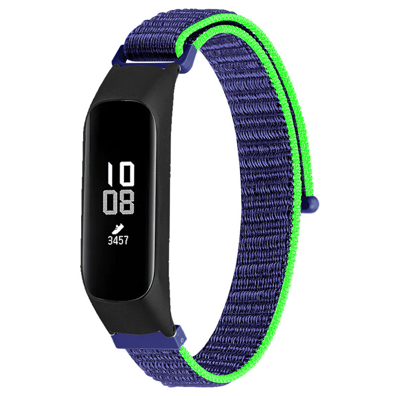 Tschick Alkalmas Samsung Galaxy Fit 2 szövött nylon hurkos SM-R220 nylon tépőzáras szíjhoz