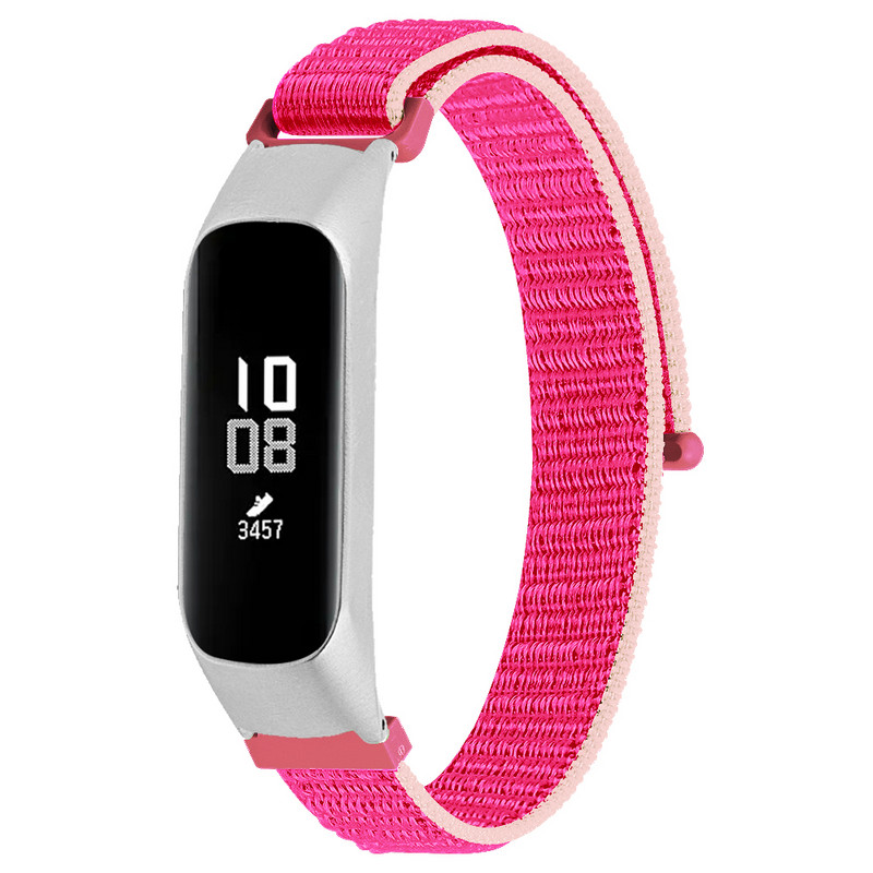 Tschick Alkalmas Samsung Galaxy Fit 2 szövött nylon hurkos SM-R220 nylon tépőzáras szíjhoz