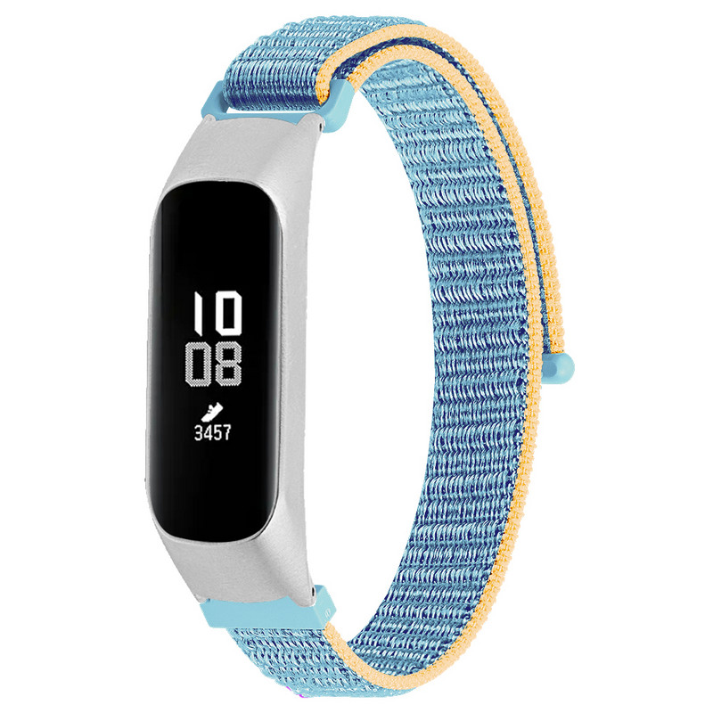 Tschick Alkalmas Samsung Galaxy Fit 2 szövött nylon hurkos SM-R220 nylon tépőzáras szíjhoz