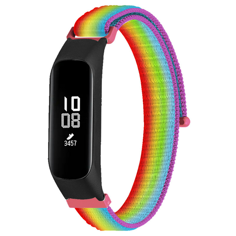 Tschick Alkalmas Samsung Galaxy Fit 2 szövött nylon hurkos SM-R220 nylon tépőzáras szíjhoz