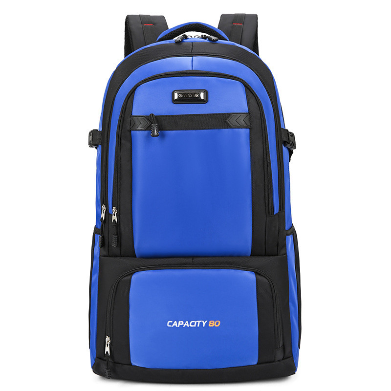 Lielas ietilpības mugursoma 80 litru vīriešu bagāžas soma Alpīnisma soma āra biznesa ceļojumiem Ūdensizturīga īpaši liela mugursoma pārrobežu ceļojumiem