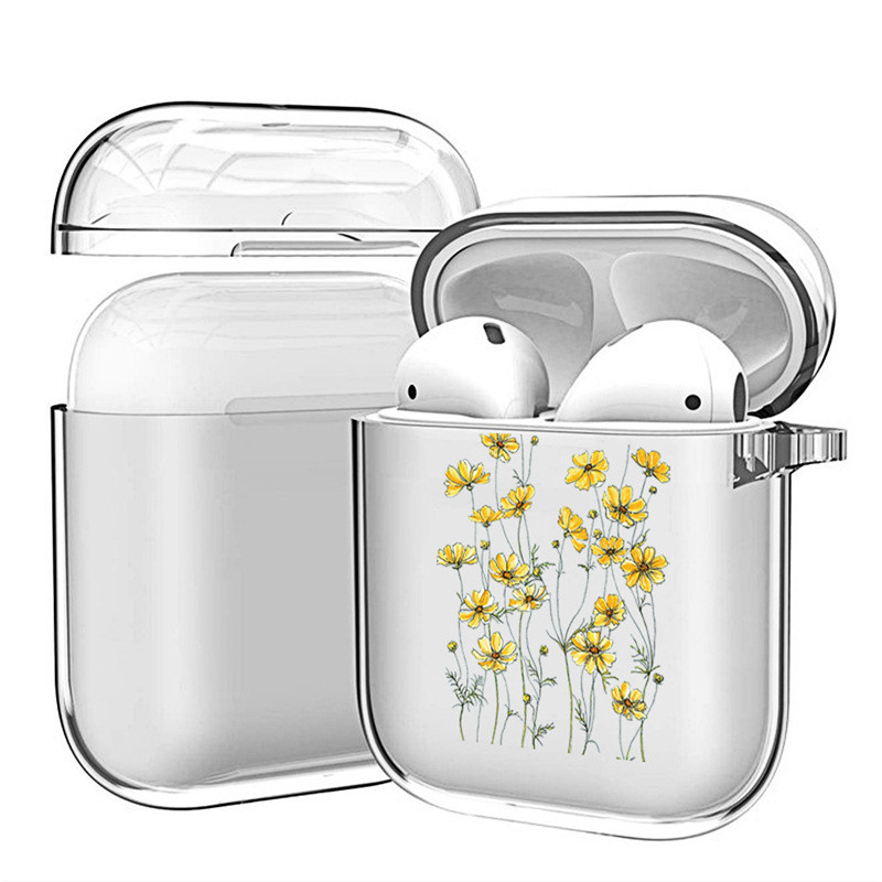 Piemērots Apple AirPods 3 pro aizsargvāciņam, krāsots krizantēmas krāsā, triecienizturīgs, 