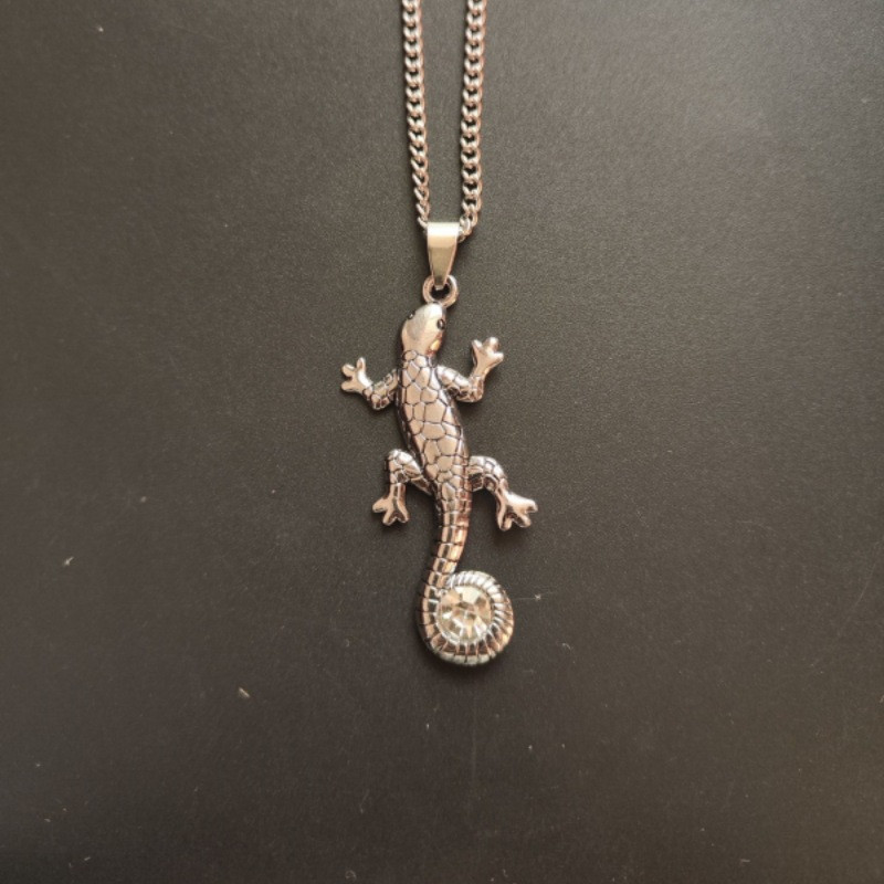 творческа ниша гущер колие  универсален пънк хамелеон висулка висулка аксесоари