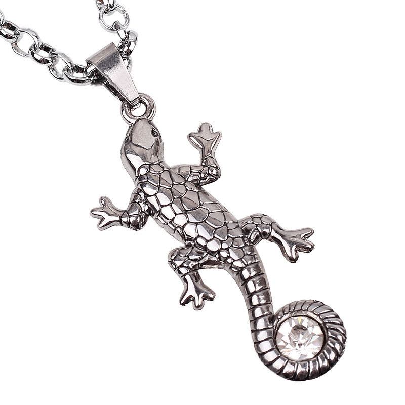 творческа ниша гущер колие  универсален пънк хамелеон висулка висулка аксесоари