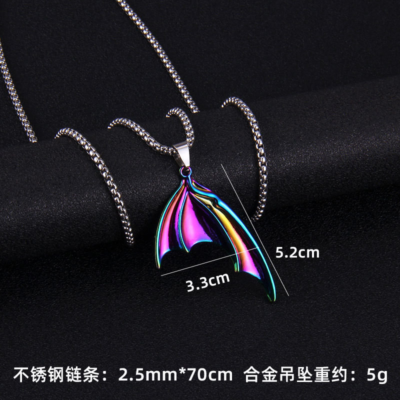 Μόδα μοντέρνα πολύχρωμο κέλυφος σαύρας καρχαρίας χελώνας Κολιέ για ζευγάρια θάλασσας