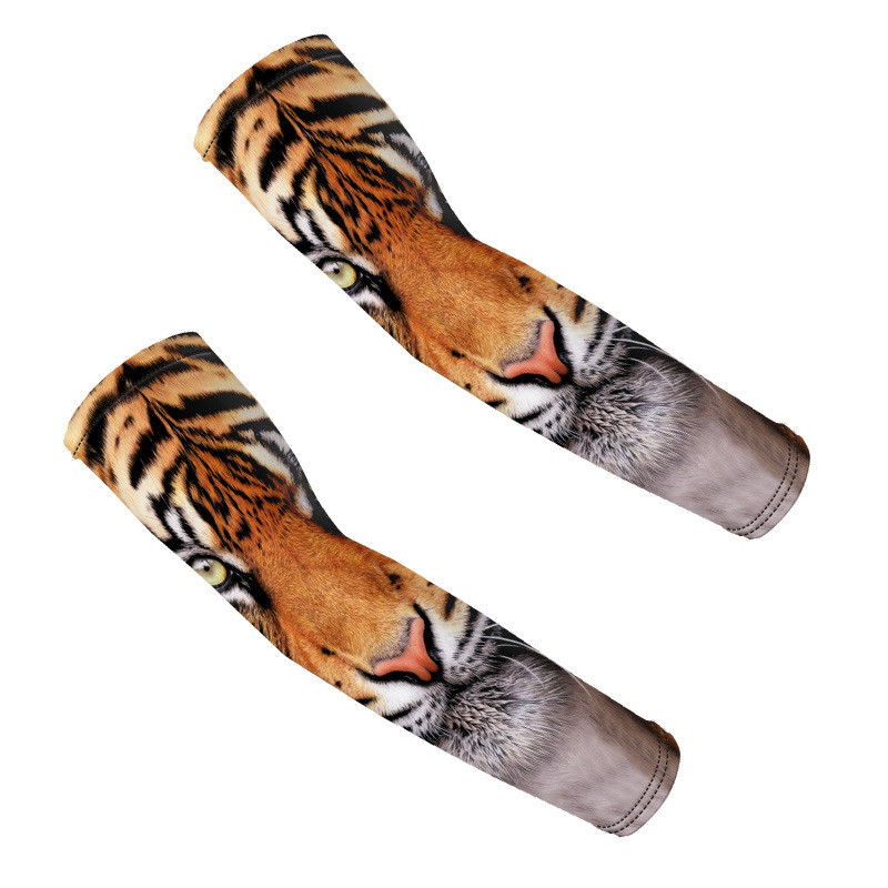 Rukavi za zaštitu od sunca 3D životinjski uzorak Biciklizam na otvorenom Električno vozilo Anti-UV Cool tetovaža Štitnici za ruke