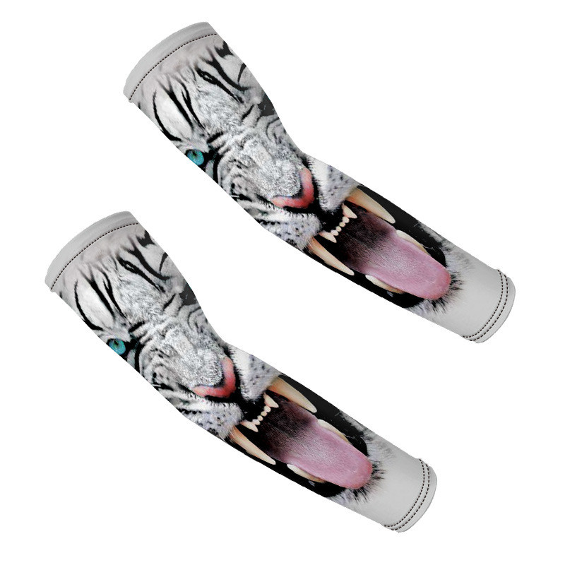 Rukavi za zaštitu od sunca 3D životinjski uzorak Biciklizam na otvorenom Električno vozilo Anti-UV Cool tetovaža Štitnici za ruke