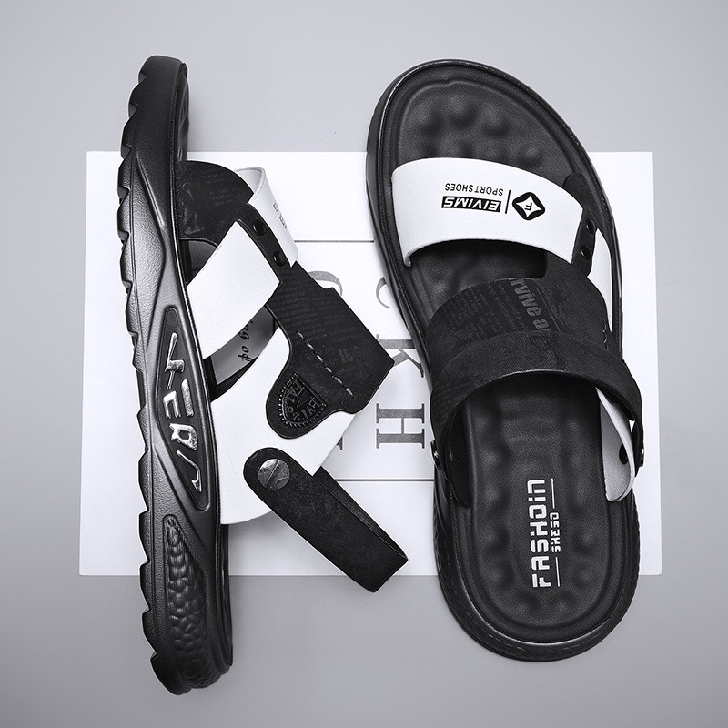 popularne muške sandale ljeto nove mekano dno meka površina vodootporna protuklizna vožnja dvije nošene direktna veleprodaja u tvornici